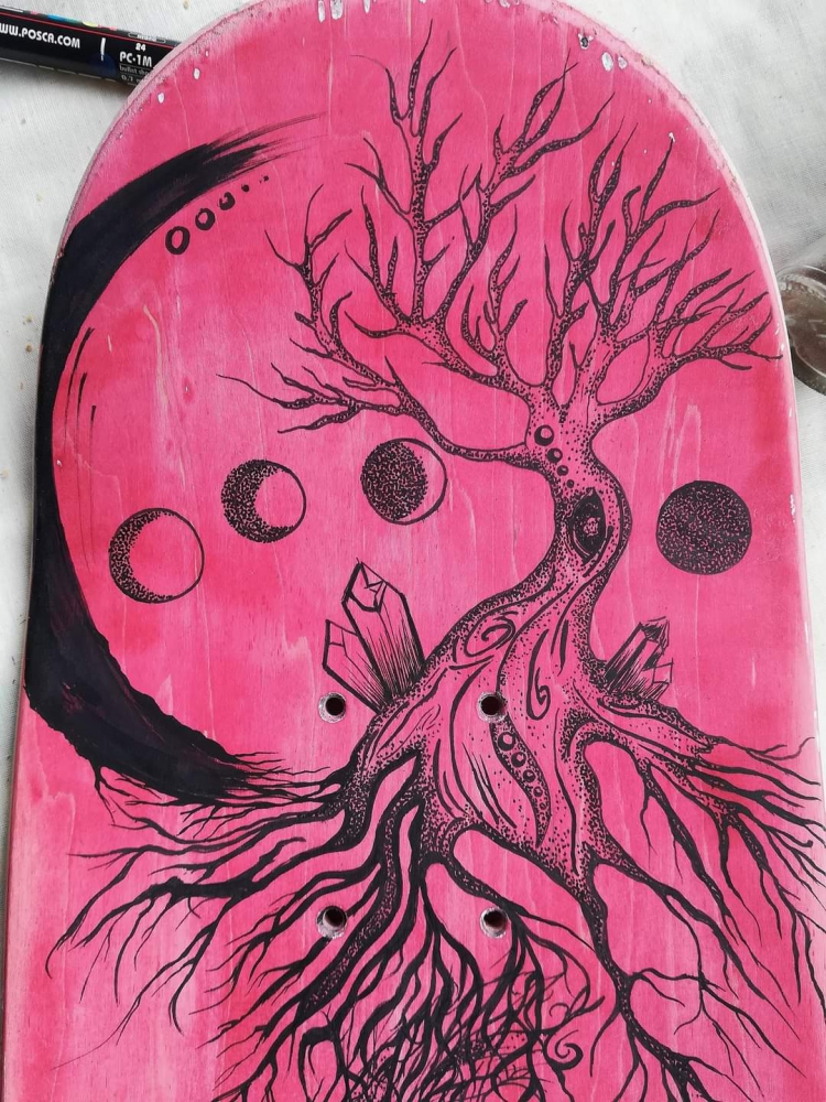 Skateboard stylo permanent — vue 2