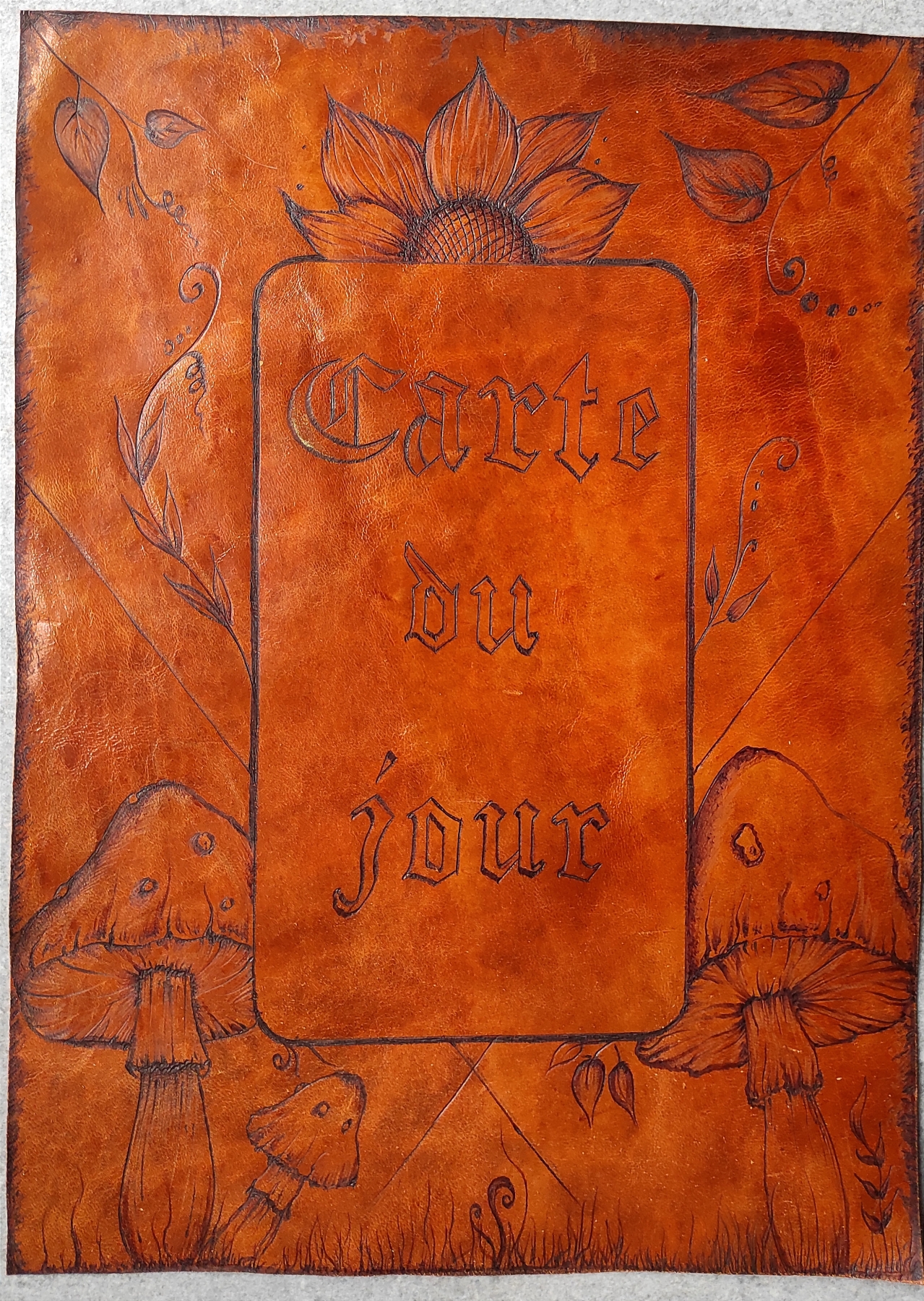 Tapis tirage cuir Champis
